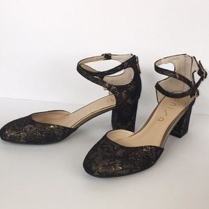 Unisa Ungeorgie M 👡 Tapestry Stacked Heels 8 M LN